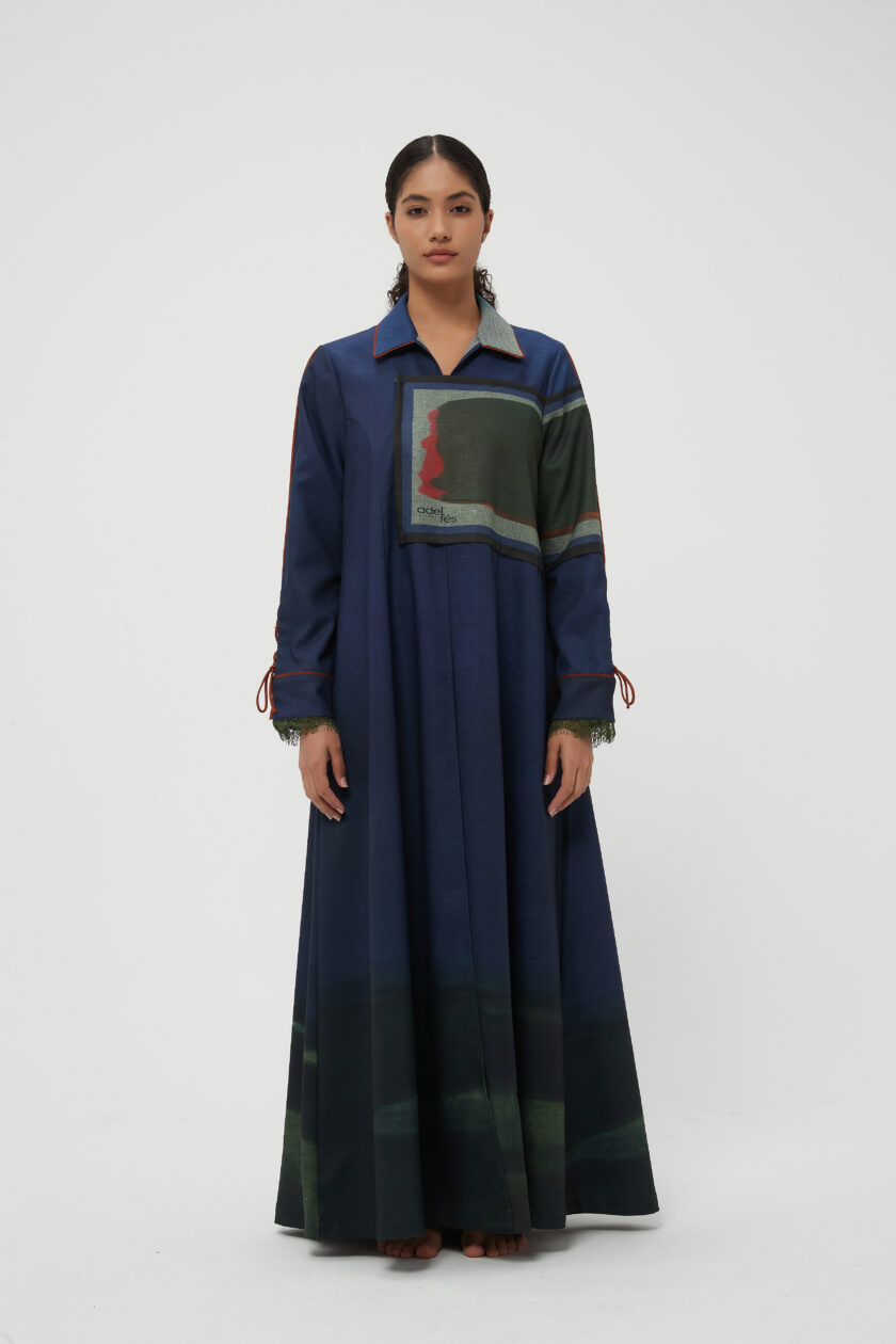 Collared Abaya