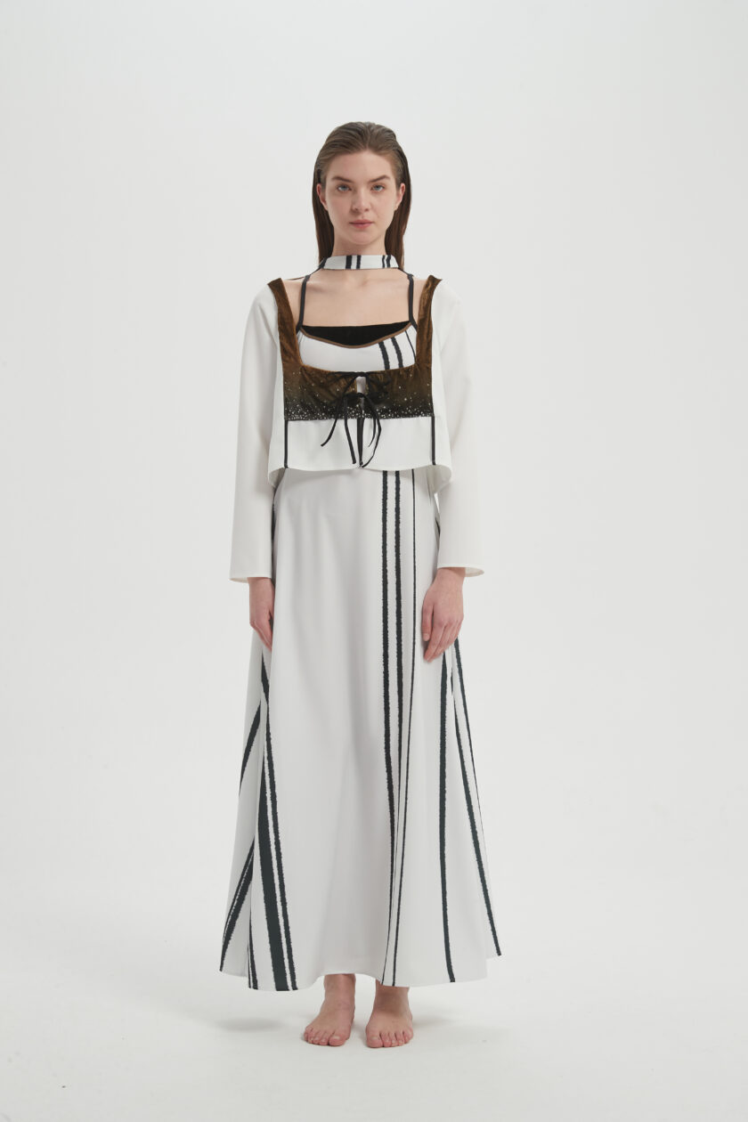 Flow Dress with Jacket