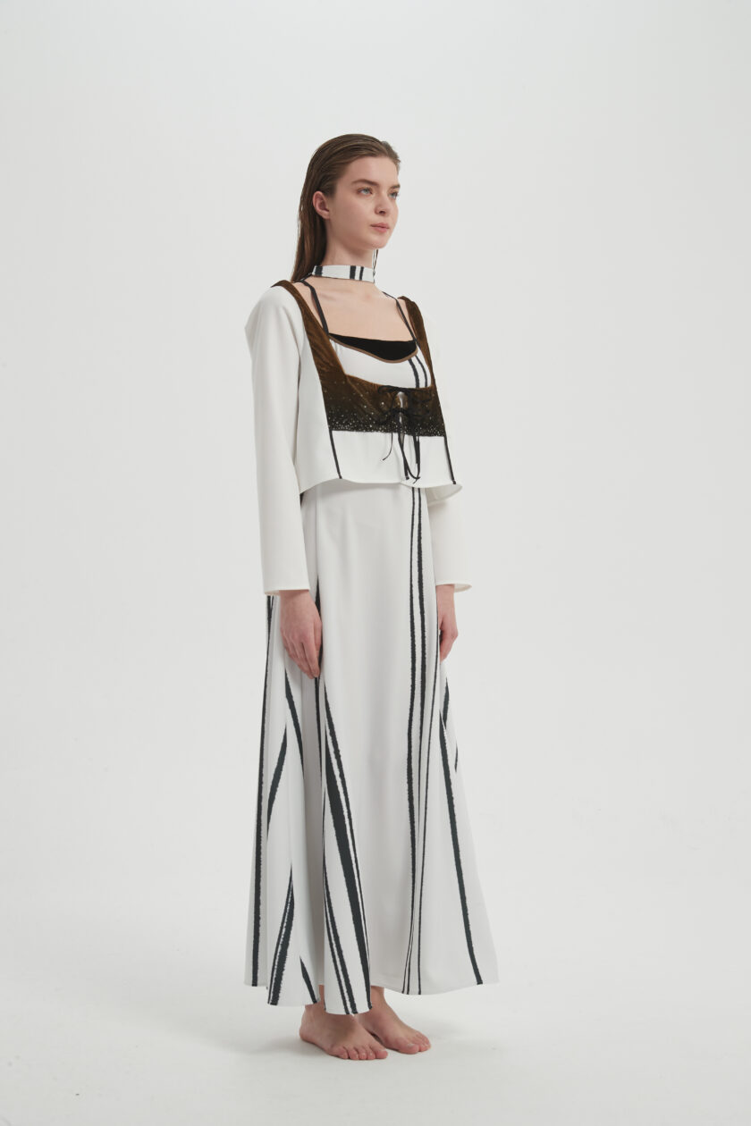 Flow Dress with Jacket - Image 3