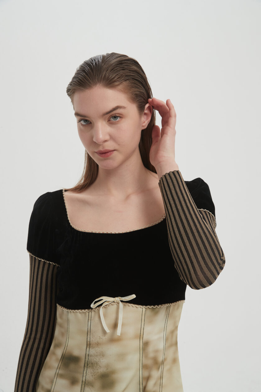 Waisted printed dress - Image 5