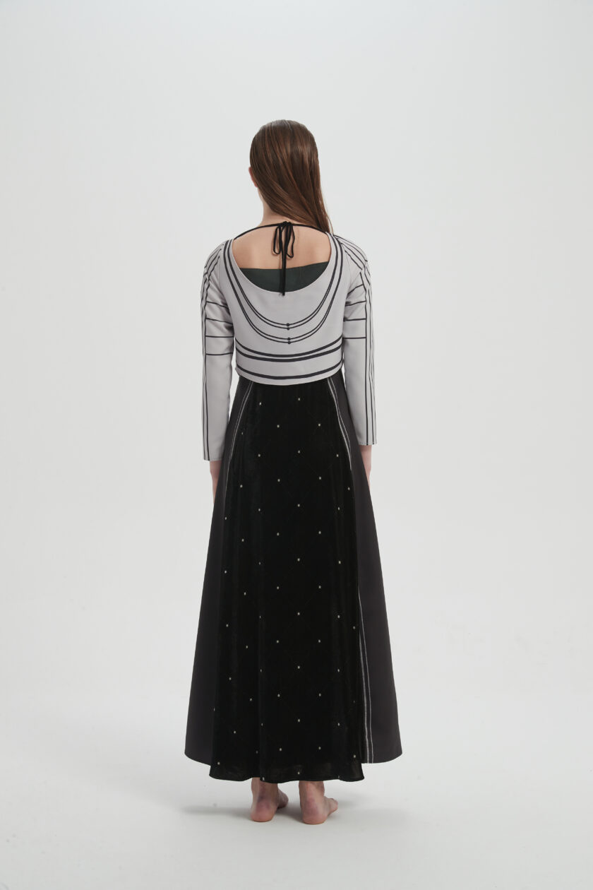 Velvet Grey Dress - Image 5