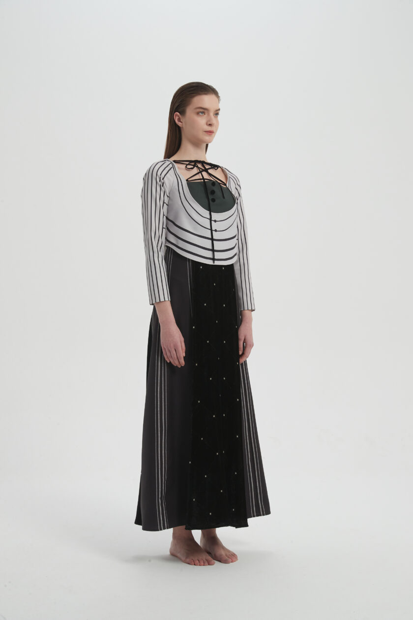 Velvet Grey Dress - Image 2